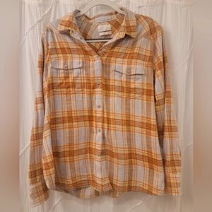 J Crew Flannel Button Up Shirt